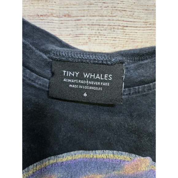 Tiny Whales Girl's Desert Gypsy Acid washed Graphic T-Shirt Size‎ 6 Black Boho - Picture 2 of 5